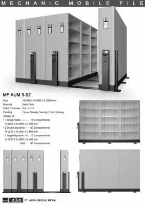 Mobile File Alba Mecanic MF AUM 3-02